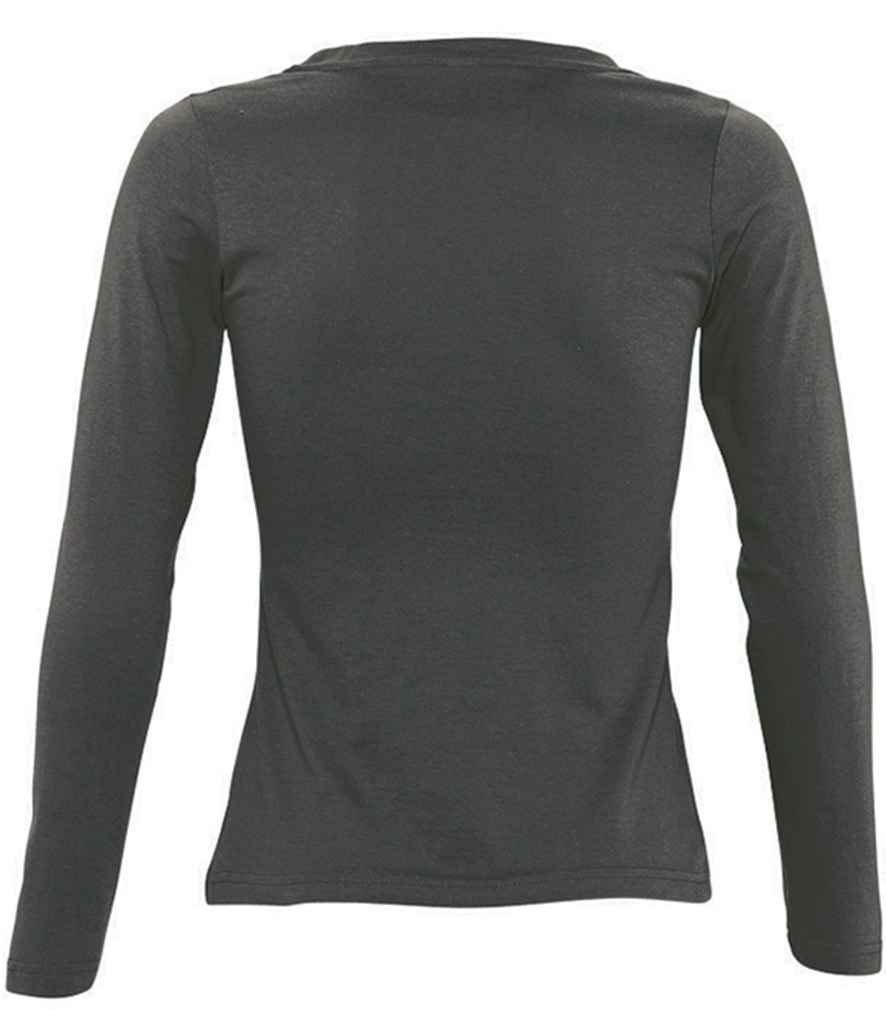 SOL'S Ladies Majestic Long Sleeve T-Shirt in by SOL'S — Custom branded clothing by Print Press, featuring premium embroidery produced in our specialist print lab in the UK.
