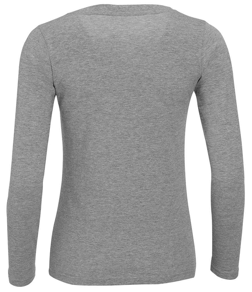 SOL'S Ladies Majestic Long Sleeve T-Shirt in by SOL'S — Custom branded clothing by Print Press, featuring premium embroidery produced in our specialist print lab in the UK.
