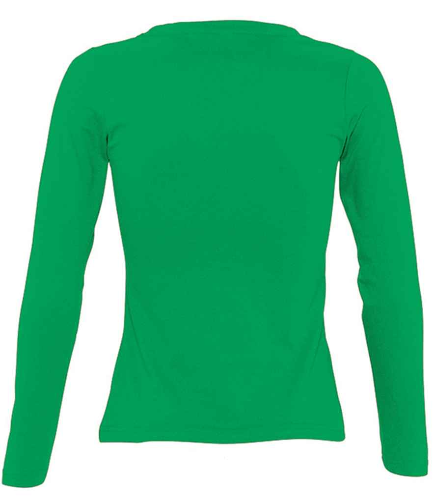 SOL'S Ladies Majestic Long Sleeve T-Shirt in by SOL'S — Custom branded clothing by Print Press, featuring premium embroidery produced in our specialist print lab in the UK.