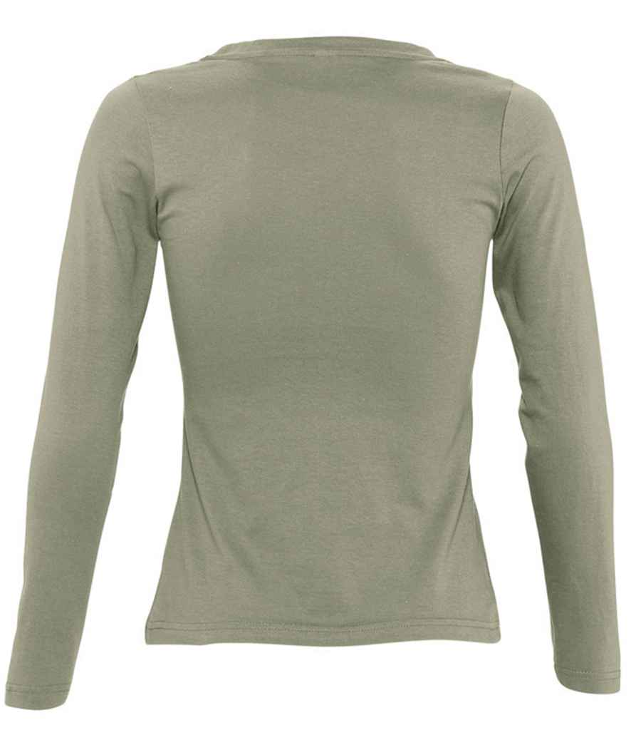 SOL'S Ladies Majestic Long Sleeve T-Shirt in by SOL'S — Custom branded clothing by Print Press, featuring premium embroidery produced in our specialist print lab in the UK.
