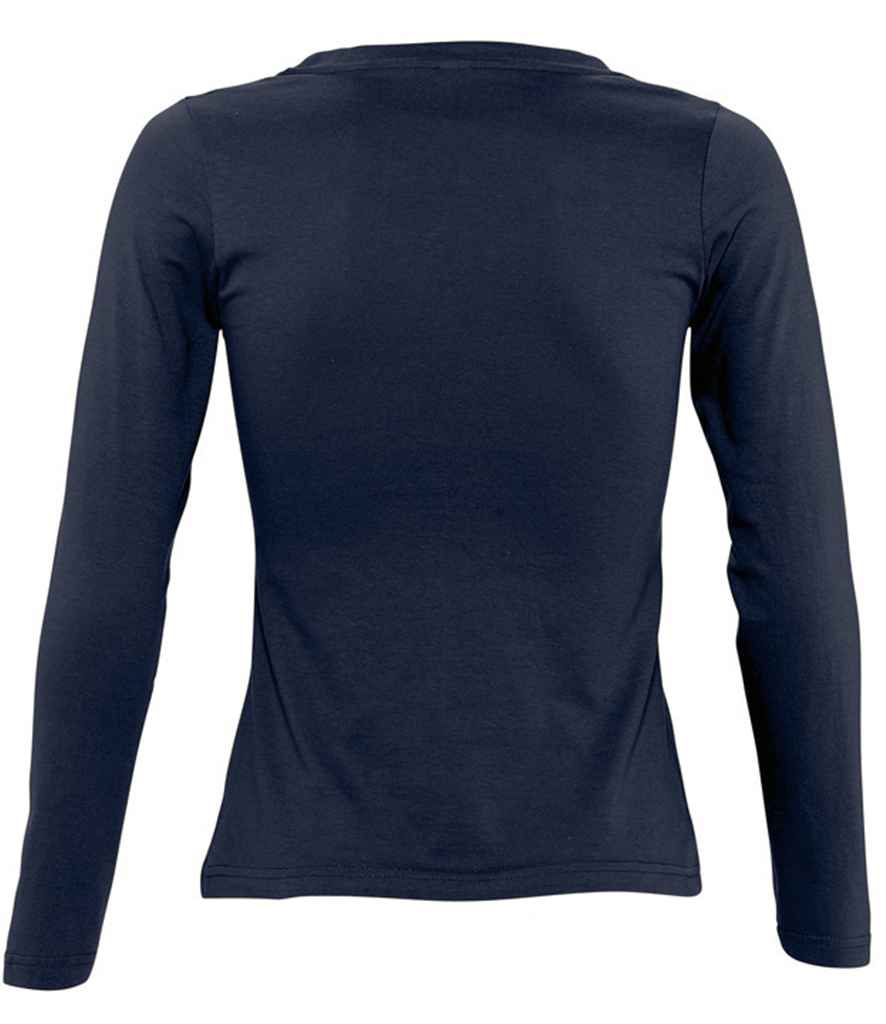 SOL'S Ladies Majestic Long Sleeve T-Shirt in by SOL'S — Custom branded clothing by Print Press, featuring premium embroidery produced in our specialist print lab in the UK.