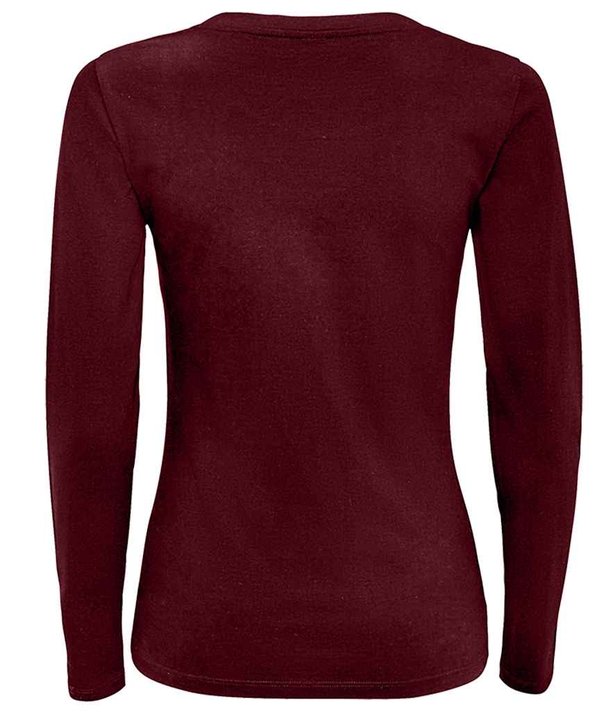SOL'S Ladies Majestic Long Sleeve T-Shirt in by SOL'S — Custom branded clothing by Print Press, featuring premium embroidery produced in our specialist print lab in the UK.