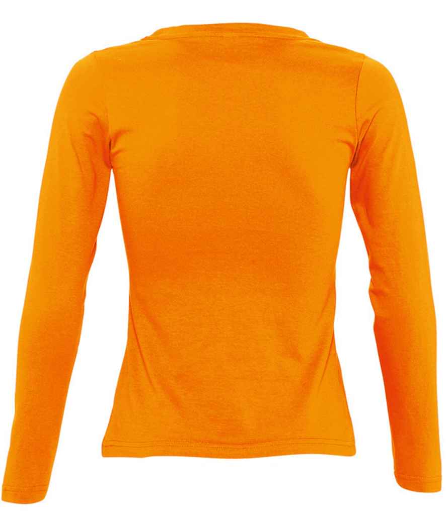 SOL'S Ladies Majestic Long Sleeve T-Shirt in by SOL'S — Custom branded clothing by Print Press, featuring premium embroidery produced in our specialist print lab in the UK.
