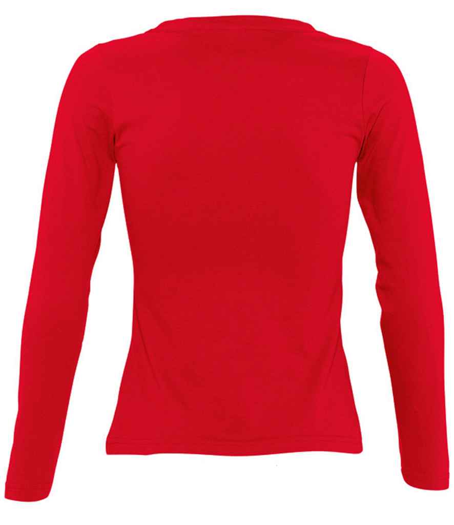 SOL'S Ladies Majestic Long Sleeve T-Shirt in by SOL'S — Custom branded clothing by Print Press, featuring premium embroidery produced in our specialist print lab in the UK.