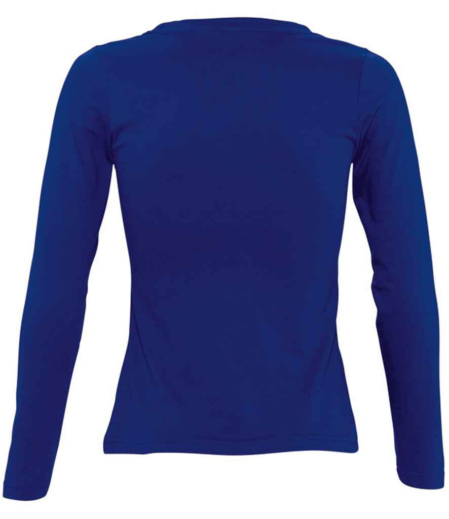 SOL'S Ladies Majestic Long Sleeve T-Shirt in by SOL'S — Custom branded clothing by Print Press, featuring premium embroidery produced in our specialist print lab in the UK.