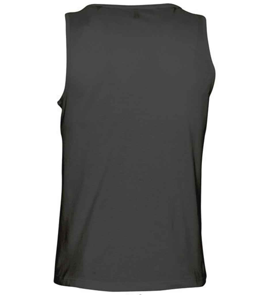 SOL'S Justin Tank Top in by SOL'S — Custom branded clothing by Print Press, featuring premium embroidery produced in our specialist print lab in the UK.