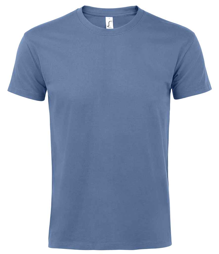 SOL'S Imperial Heavy T-Shirt in Blue by SOL'S — Custom branded clothing by Print Press, featuring premium embroidery produced in our specialist print lab in the UK.