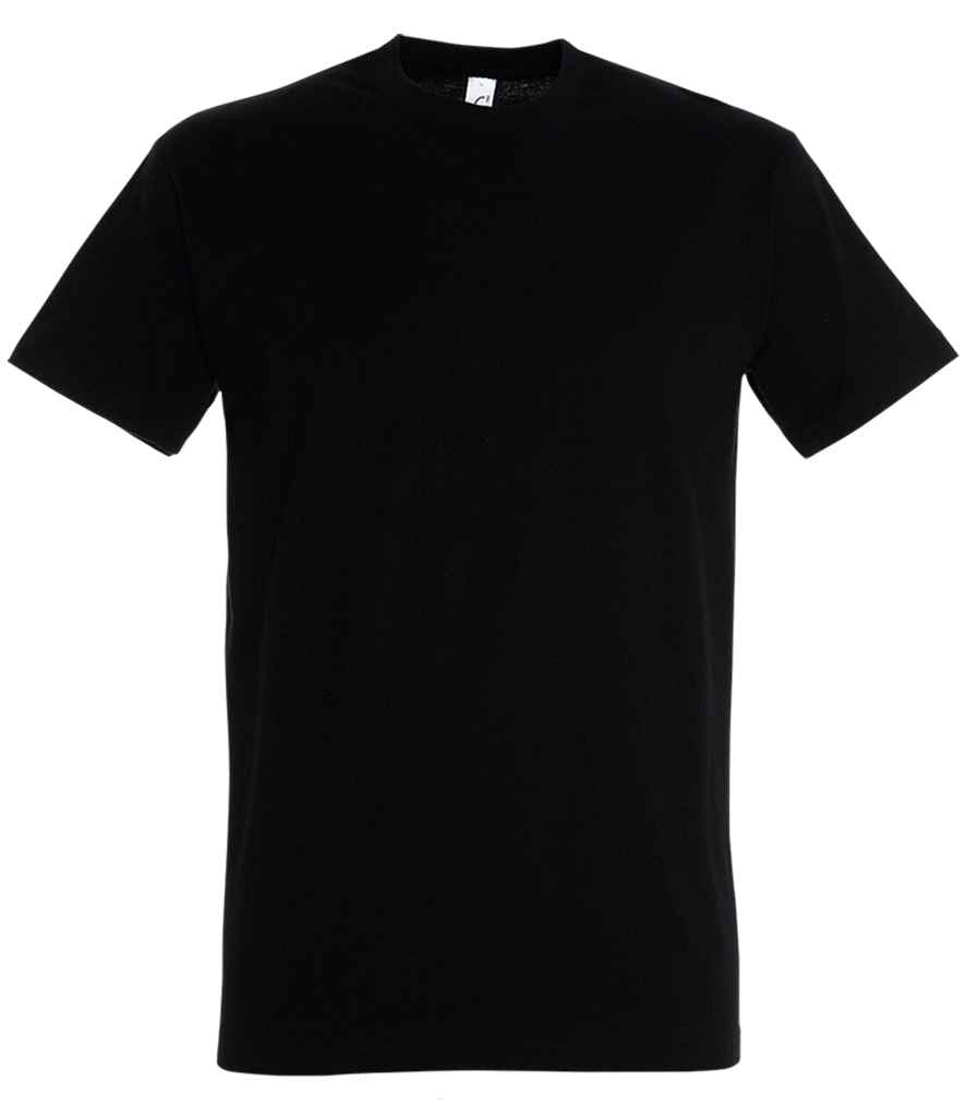 SOL'S Imperial Heavy T-Shirt in Deep Black by SOL'S — Custom branded clothing by Print Press, featuring premium embroidery produced in our specialist print lab in the UK.