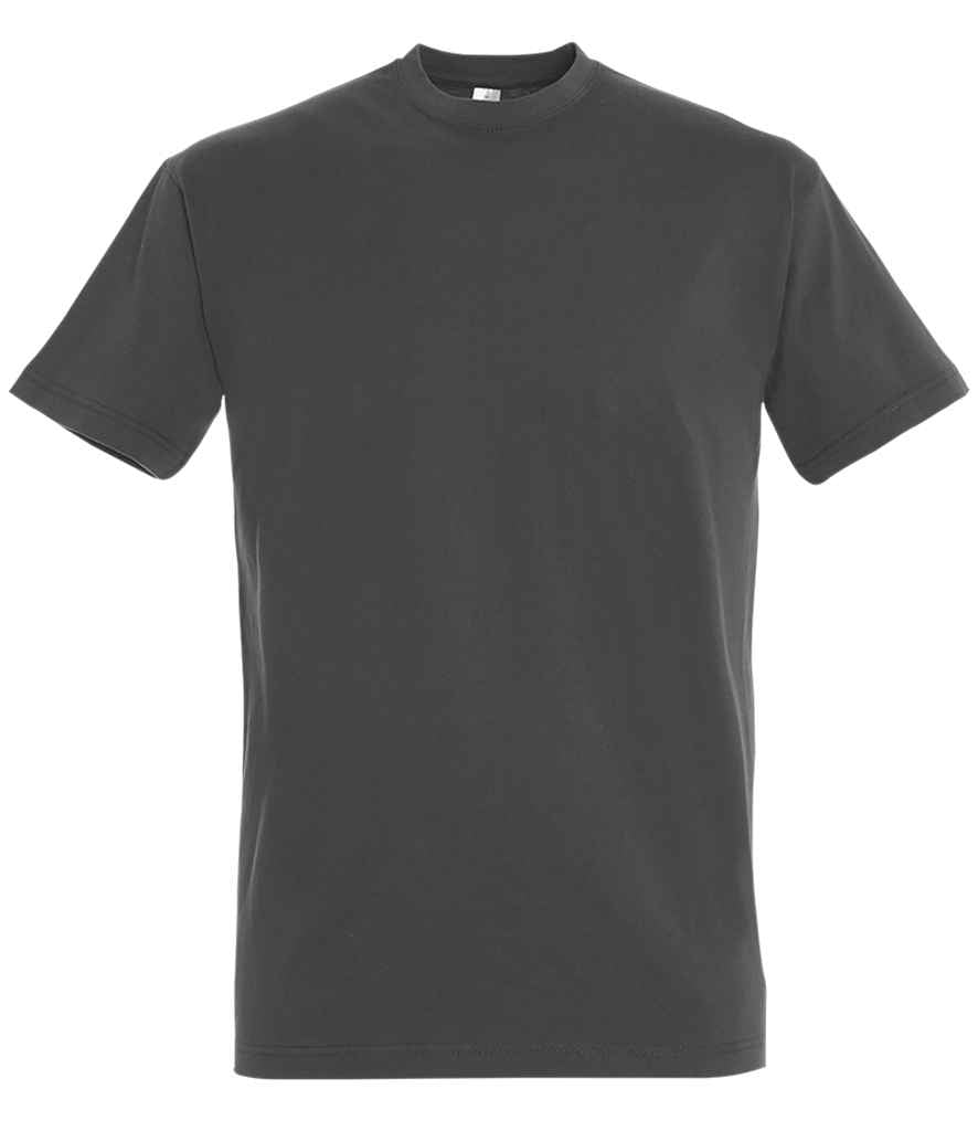 SOL'S Imperial Heavy T-Shirt - (2nd Colours) in Dark Grey by SOL'S — Custom branded clothing by Print Press, featuring premium embroidery produced in our specialist print lab in the UK.