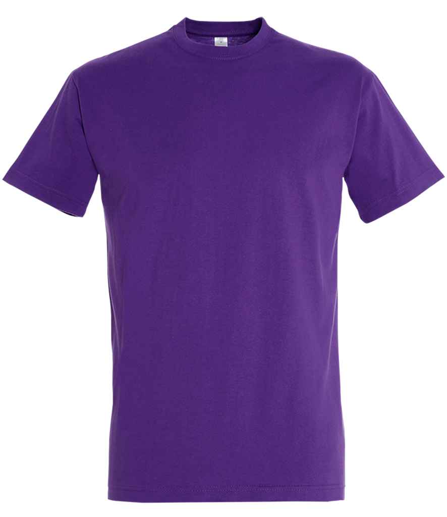 SOL'S Imperial Heavy T-Shirt in Dark Purple by SOL'S — Custom branded clothing by Print Press, featuring premium embroidery produced in our specialist print lab in the UK.