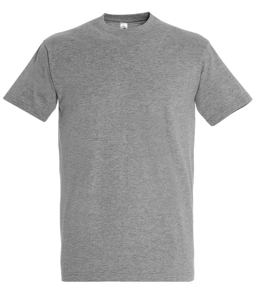 SOL'S Imperial Heavy T-Shirt - (2nd Colours) in Grey Marl by SOL'S — Custom branded clothing by Print Press, featuring premium embroidery produced in our specialist print lab in the UK.