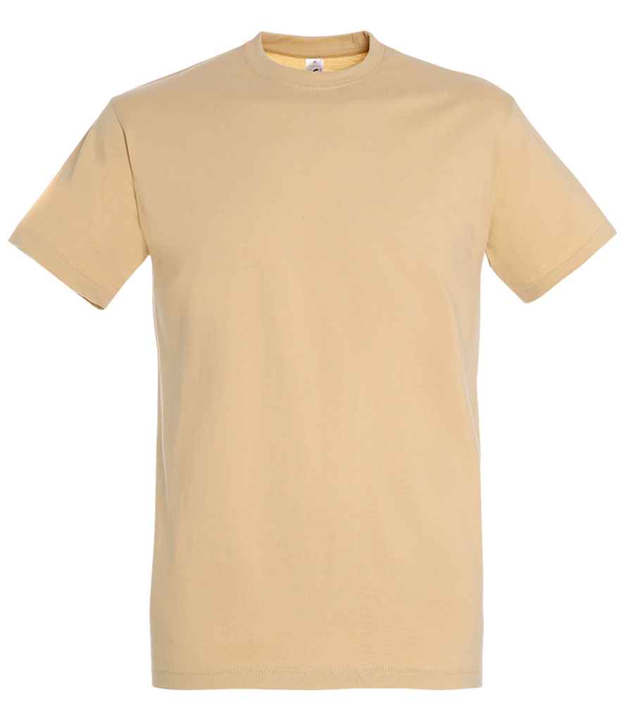 SOL'S Imperial Heavy T-Shirt in Sand by SOL'S — Custom branded clothing by Print Press, featuring premium embroidery produced in our specialist print lab in the UK.