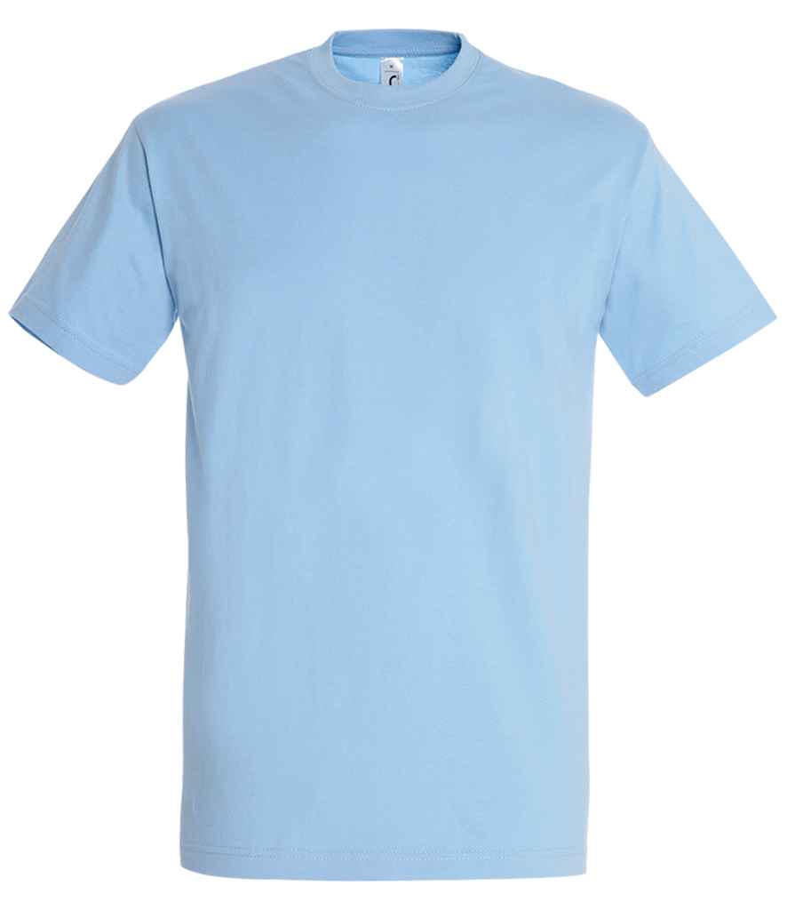 SOL'S Imperial Heavy T-Shirt in Sky Blue by SOL'S — Custom branded clothing by Print Press, featuring premium embroidery produced in our specialist print lab in the UK.