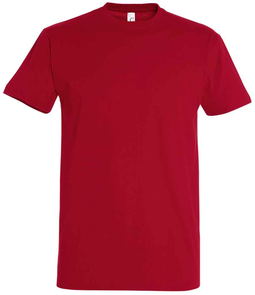 SOL'S Imperial Heavy T-Shirt - (2nd Colours) in Tango Red by SOL'S — Custom branded clothing by Print Press, featuring premium embroidery produced in our specialist print lab in the UK.