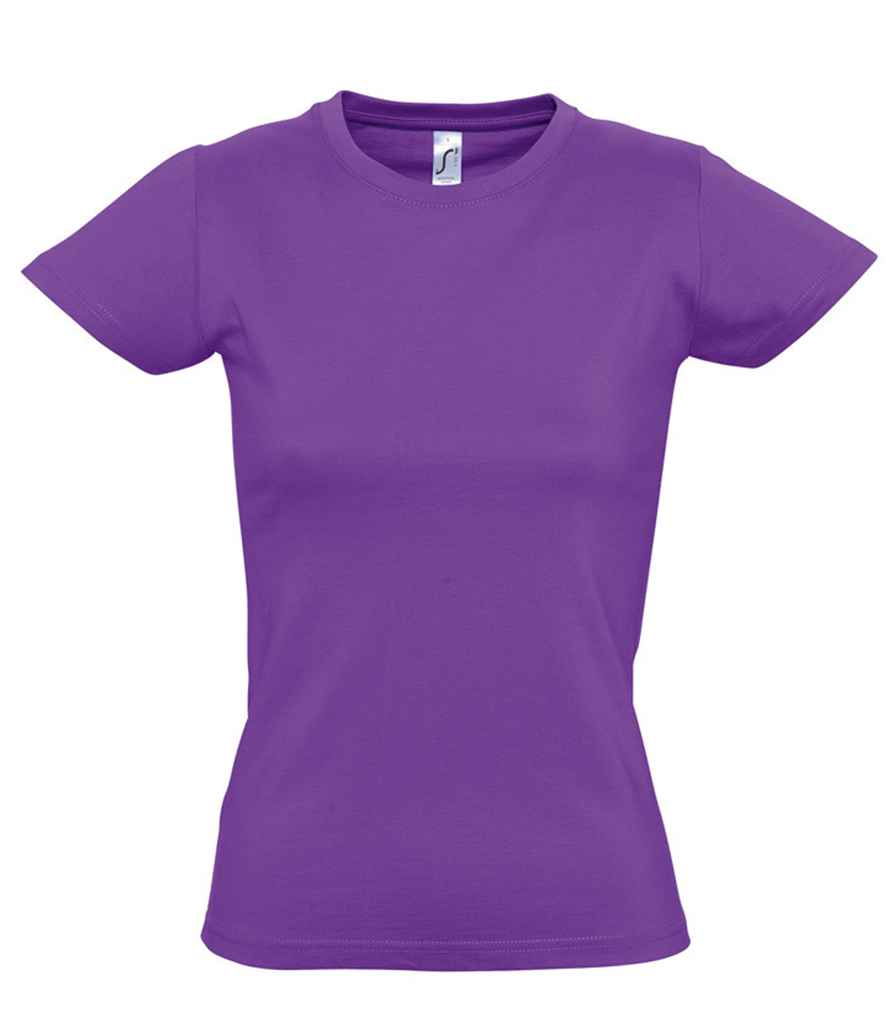 SOL'S Ladies Imperial Heavy T-Shirt in Light Purple by SOL'S — Custom branded clothing by Print Press, featuring premium embroidery produced in our specialist print lab in the UK.