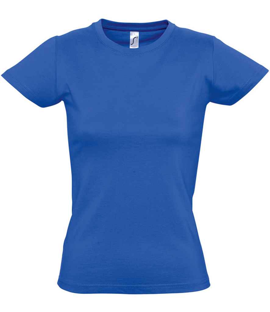 SOL'S Ladies Imperial Heavy T-Shirt in Royal Blue by SOL'S — Custom branded clothing by Print Press, featuring premium embroidery produced in our specialist print lab in the UK.