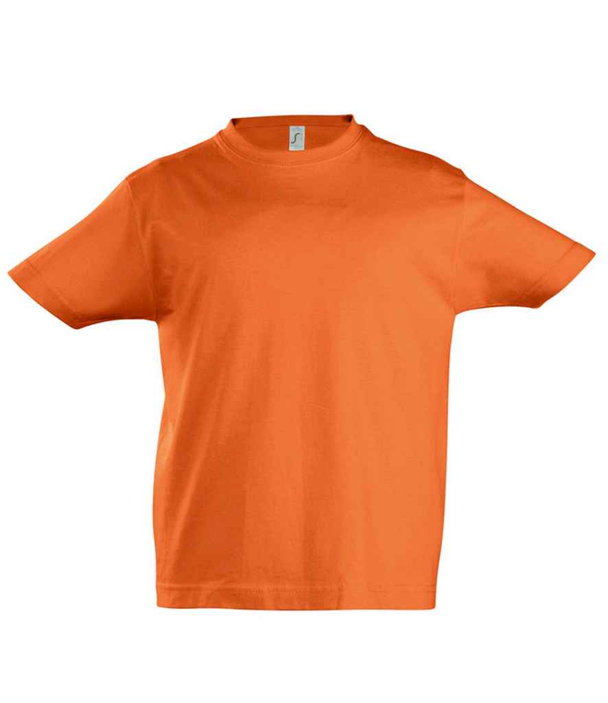 SOL'S Kids Imperial Heavy T-Shirt in Orange by SOL'S — Custom branded clothing by Print Press, featuring premium embroidery produced in our specialist print lab in the UK.