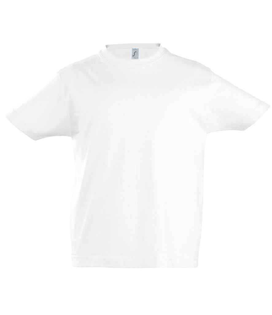 SOL'S Kids Imperial Heavy T-Shirt in White by SOL'S — Custom branded clothing by Print Press, featuring premium embroidery produced in our specialist print lab in the UK.