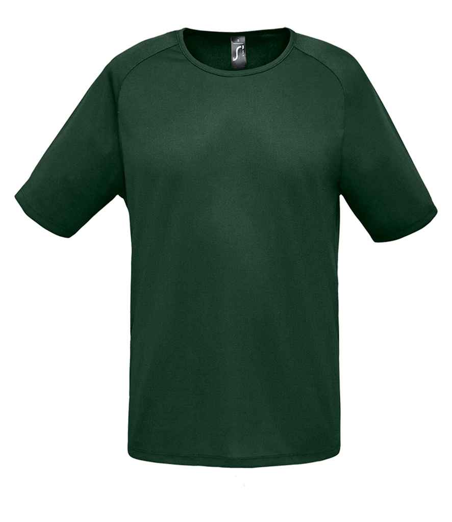 SOL'S Sporty Performance T-Shirt in Forest Green by SOL'S — Custom branded clothing by Print Press, featuring premium embroidery produced in our specialist print lab in the UK.
