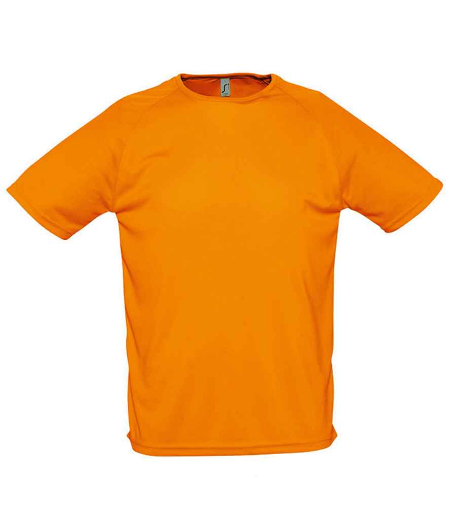 SOL'S Sporty Performance T-Shirt - (2nd Colours) in Neon Orange by SOL'S — Custom branded clothing by Print Press, featuring premium embroidery produced in our specialist print lab in the UK.