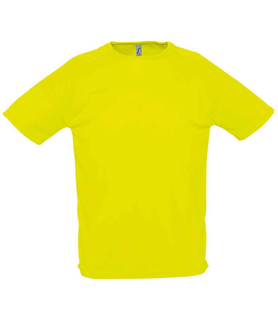SOL'S Sporty Performance T-Shirt - (2nd Colours) in Neon Yellow by SOL'S — Custom branded clothing by Print Press, featuring premium embroidery produced in our specialist print lab in the UK.