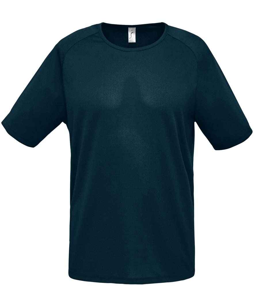 SOL'S Sporty Performance T-Shirt in Petroleum Blue by SOL'S — Custom branded clothing by Print Press, featuring premium embroidery produced in our specialist print lab in the UK.