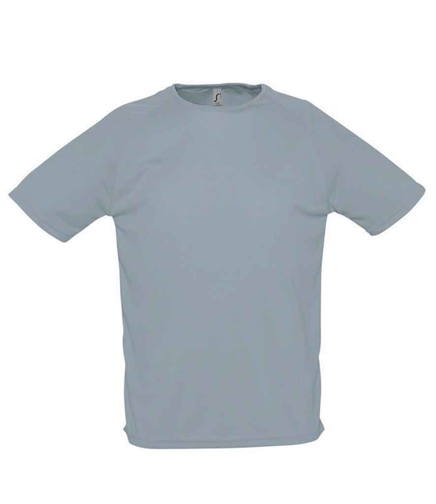 SOL'S Sporty Performance T-Shirt in Pure Grey by SOL'S — Custom branded clothing by Print Press, featuring premium embroidery produced in our specialist print lab in the UK.