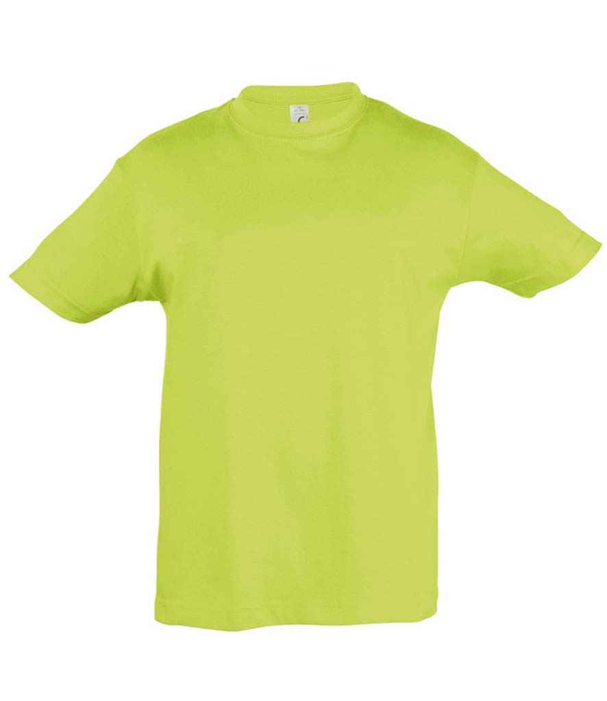 SOL'S Kids Regent T-Shirt in Apple Green by SOL'S — Custom branded clothing by Print Press, featuring premium embroidery produced in our specialist print lab in the UK.