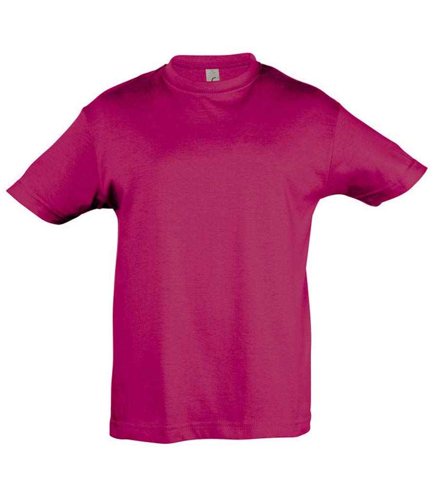 SOL'S Kids Regent T-Shirt - (2nd Colours) in Fuchsia by SOL'S — Custom branded clothing by Print Press, featuring premium embroidery produced in our specialist print lab in the UK.