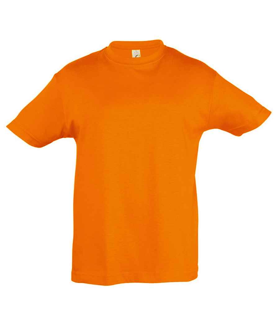 SOL'S Kids Regent T-Shirt - (2nd Colours) in Orange by SOL'S — Custom branded clothing by Print Press, featuring premium embroidery produced in our specialist print lab in the UK.