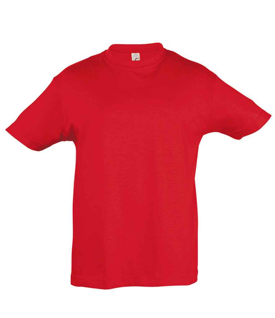SOL'S Kids Regent T-Shirt - (2nd Colours) in Red by SOL'S — Custom branded clothing by Print Press, featuring premium embroidery produced in our specialist print lab in the UK.