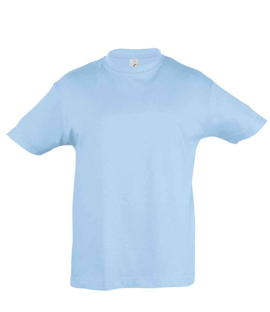 SOL'S Kids Regent T-Shirt in Sky Blue by SOL'S — Custom branded clothing by Print Press, featuring premium embroidery produced in our specialist print lab in the UK.