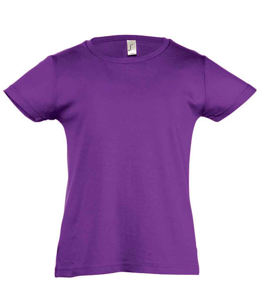 SOL'S Girls Cherry T-Shirt in Dark Purple by SOL'S — Custom branded clothing by Print Press, featuring premium embroidery produced in our specialist print lab in the UK.