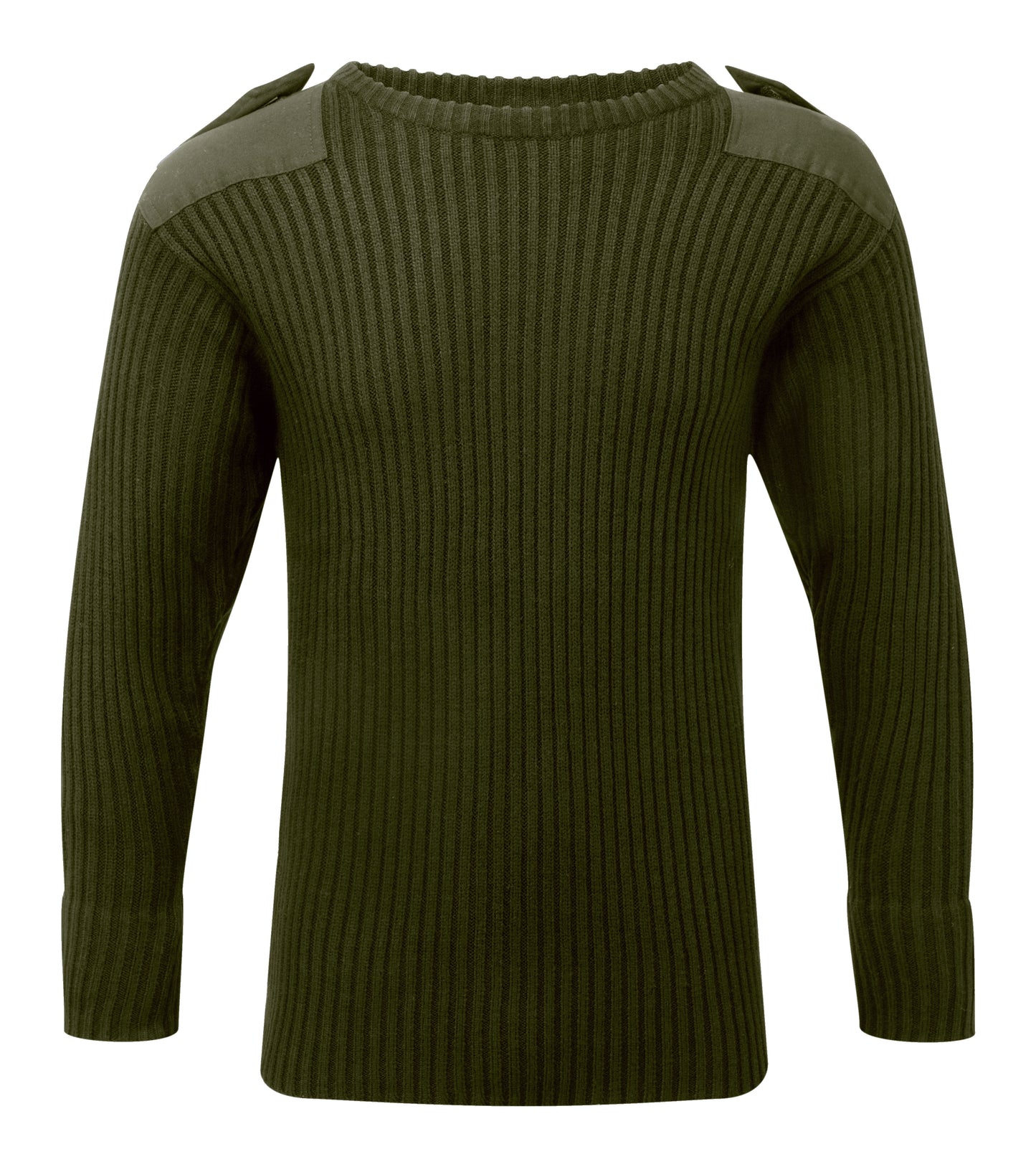 Fort Crew Neck Combat Jumper in GREEN by FORT — Custom branded clothing by Print Press, featuring premium embroidery produced in our specialist print lab in the UK.