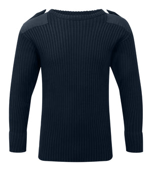 Fort Crew Neck Combat Jumper in NAVY BLUE by FORT — Custom branded clothing by Print Press, featuring premium embroidery produced in our specialist print lab in the UK.