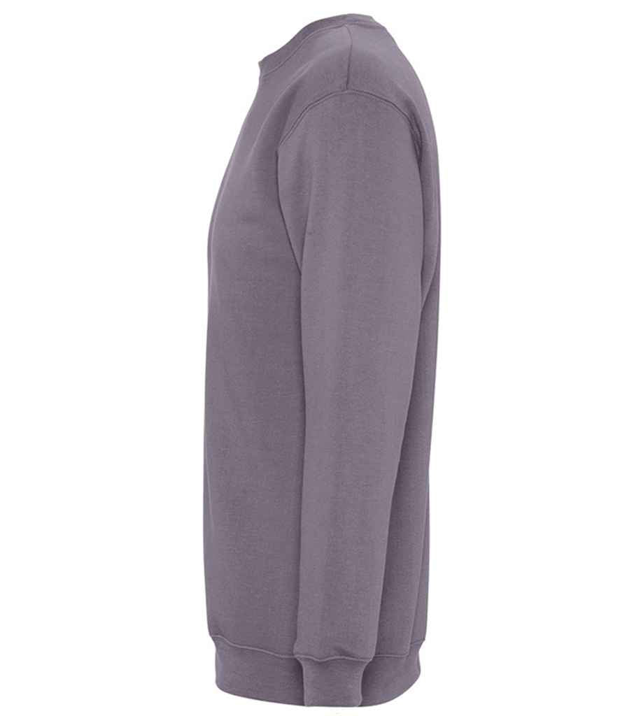 SOL'S Unisex New Supreme Sweatshirt in by SOL'S — Custom branded clothing by Print Press, featuring premium embroidery produced in our specialist print lab in the UK.