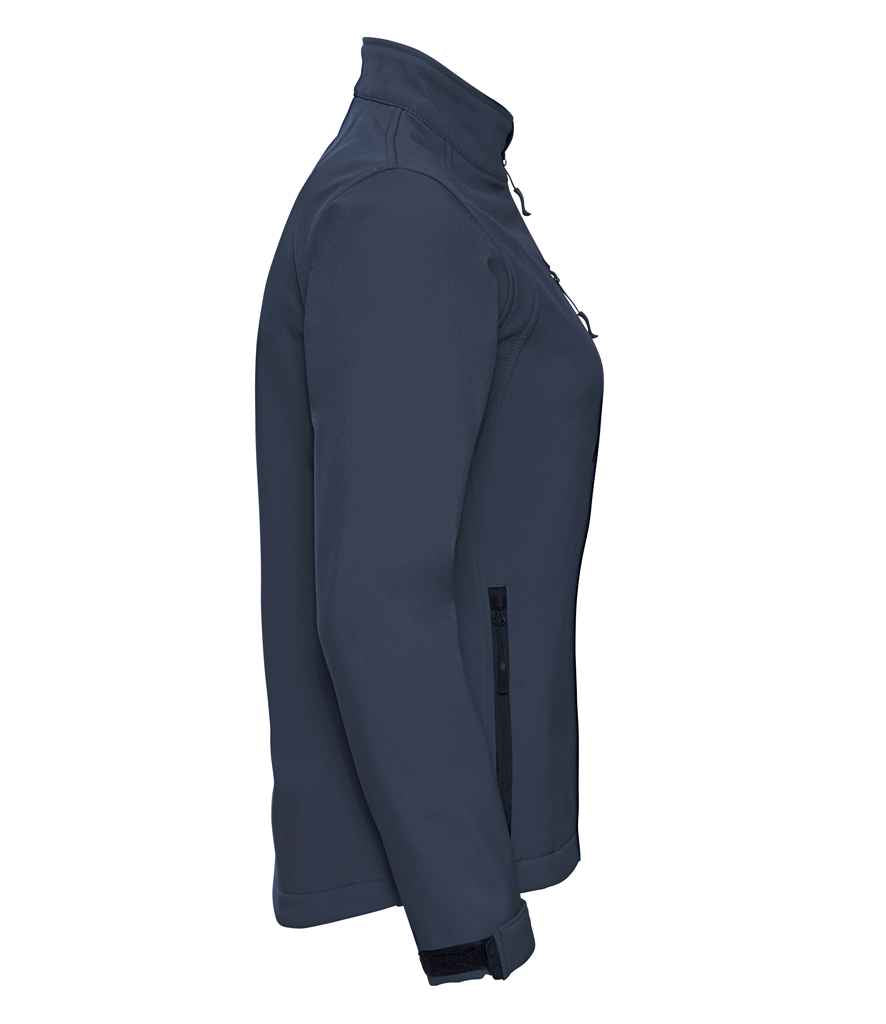 Russell Ladies Soft Shell Jacket in by Russell — Custom branded clothing by Print Press, featuring premium embroidery produced in our specialist print lab in the UK.