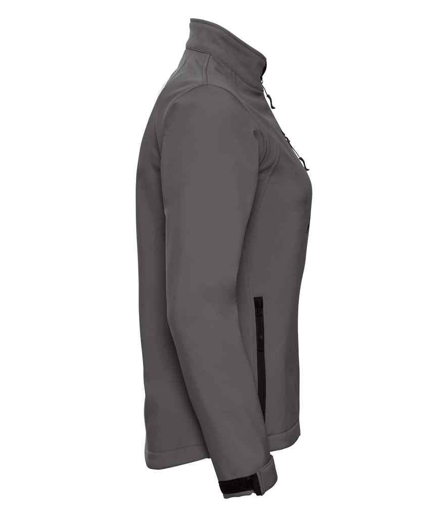 Russell Ladies Soft Shell Jacket in by Russell — Custom branded clothing by Print Press, featuring premium embroidery produced in our specialist print lab in the UK.