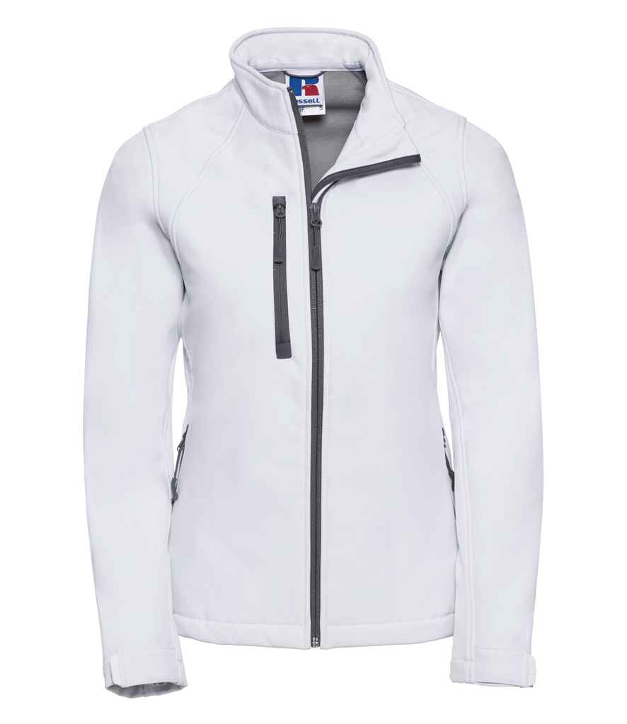 Russell Ladies Soft Shell Jacket in by Russell — Custom branded clothing by Print Press, featuring premium embroidery produced in our specialist print lab in the UK.