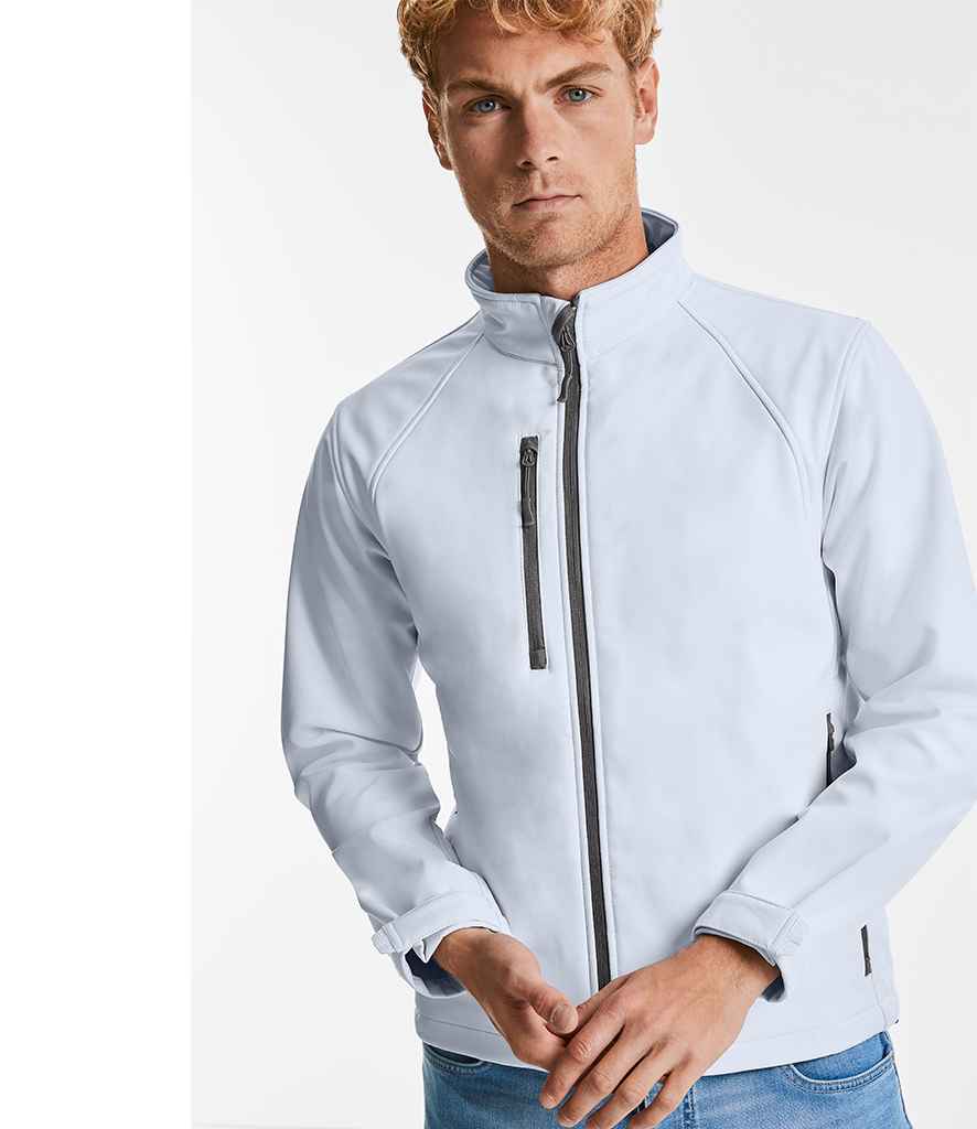 Russell Soft Shell Jacket in by Russell — Custom branded clothing by Print Press, featuring premium embroidery produced in our specialist print lab in the UK.
