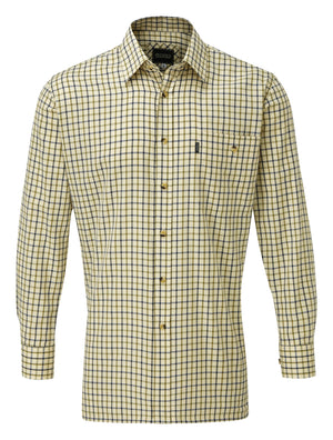Fort Woodbridge Shirt in GREEN NAVY by FORT — Custom branded clothing by Print Press, featuring premium embroidery produced in our specialist print lab in the UK.