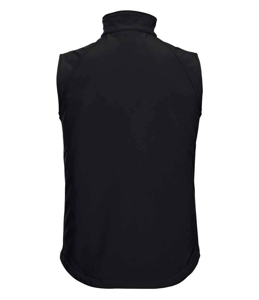 Russell Soft Shell Gilet in by Russell — Custom branded clothing by Print Press, featuring premium embroidery produced in our specialist print lab in the UK.
