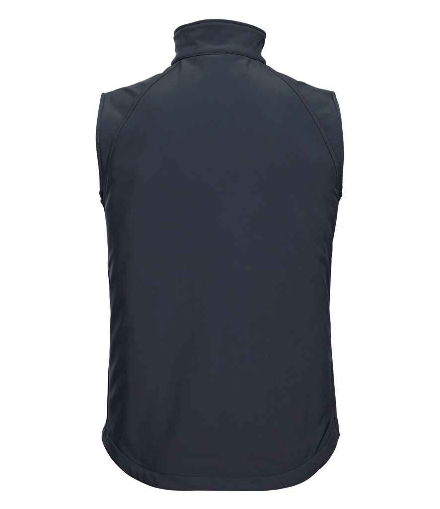 Russell Soft Shell Gilet in by Russell — Custom branded clothing by Print Press, featuring premium embroidery produced in our specialist print lab in the UK.