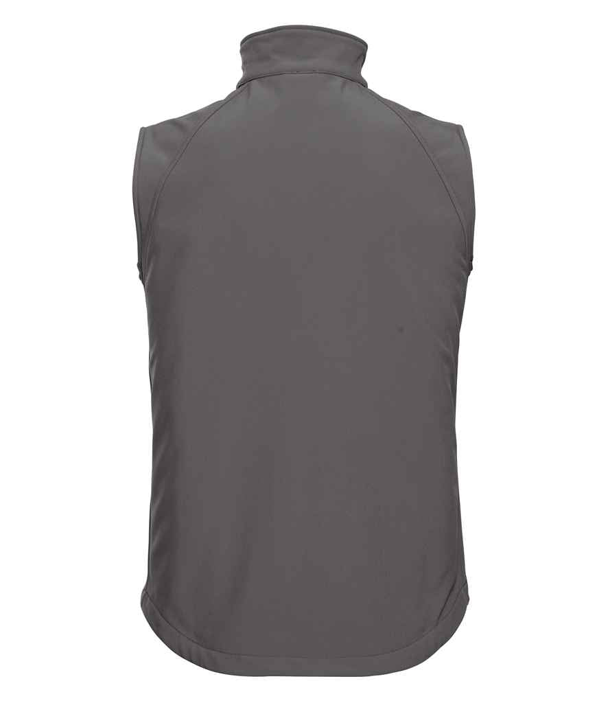 Russell Soft Shell Gilet in by Russell — Custom branded clothing by Print Press, featuring premium embroidery produced in our specialist print lab in the UK.