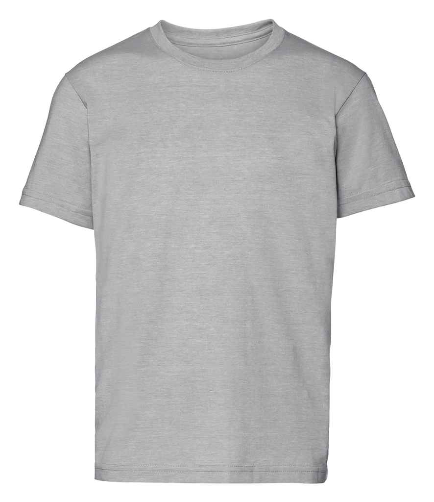 Russell Kids HD T-Shirt in Silver Marl by Russell — Custom branded clothing by Print Press, featuring premium embroidery produced in our specialist print lab in the UK.