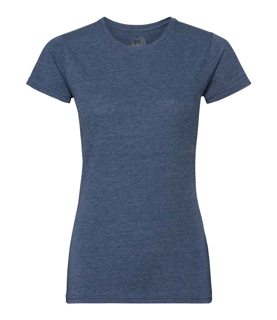 Russell Ladies HD T-Shirt in Bright Navy Marl by Russell — Custom branded clothing by Print Press, featuring premium embroidery produced in our specialist print lab in the UK.