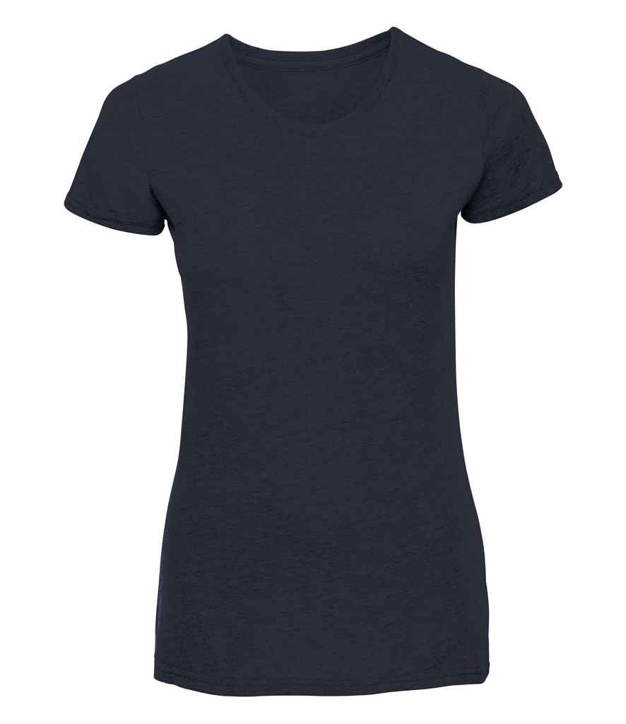 Russell Ladies HD T-Shirt in French Navy by Russell — Custom branded clothing by Print Press, featuring premium embroidery produced in our specialist print lab in the UK.