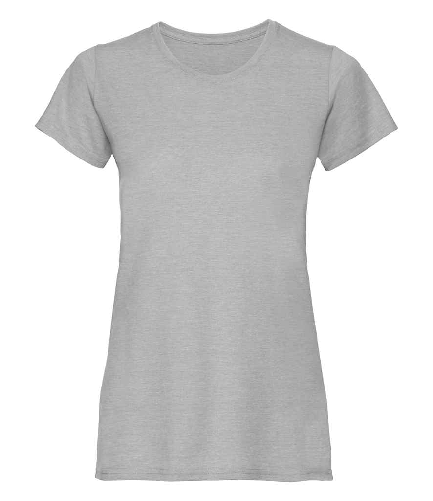 Russell Ladies HD T-Shirt in Silver Marl by Russell — Custom branded clothing by Print Press, featuring premium embroidery produced in our specialist print lab in the UK.