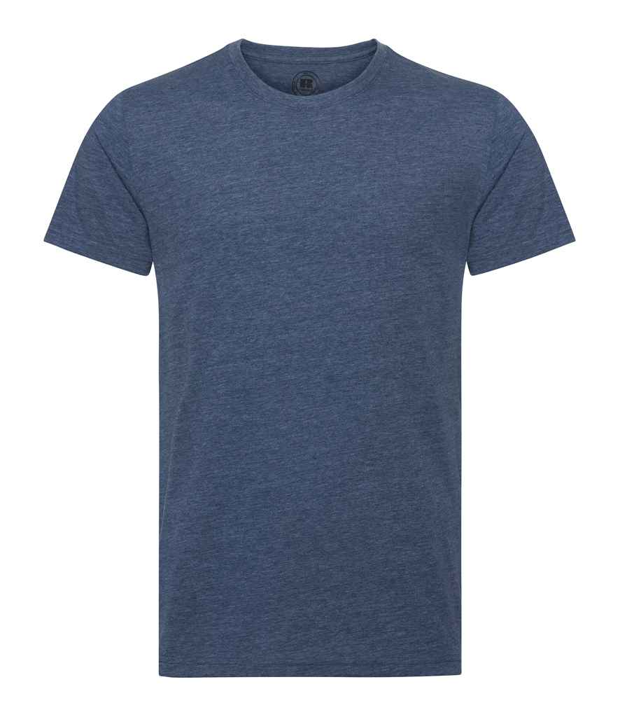 Russell HD T-Shirt in Bright Navy Marl by Russell — Custom branded clothing by Print Press, featuring premium embroidery produced in our specialist print lab in the UK.