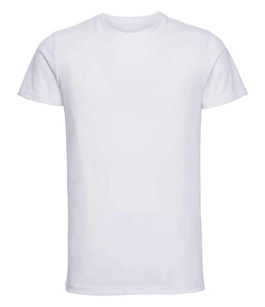 Russell HD T-Shirt in White by Russell — Custom branded clothing by Print Press, featuring premium embroidery produced in our specialist print lab in the UK.